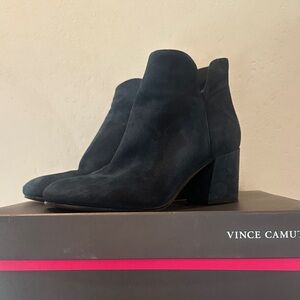 Vince Camuto Women's Dark Blue Ankle Booties